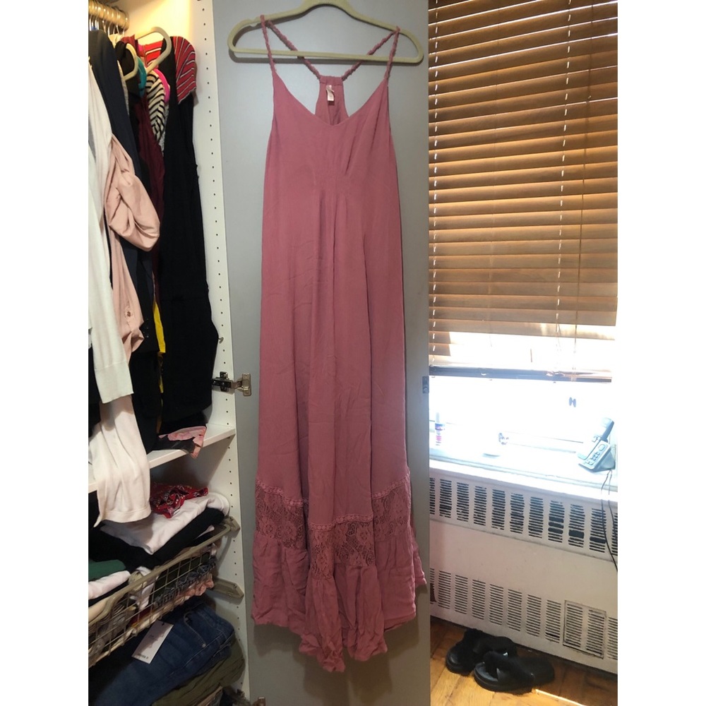 Pink maxi dress